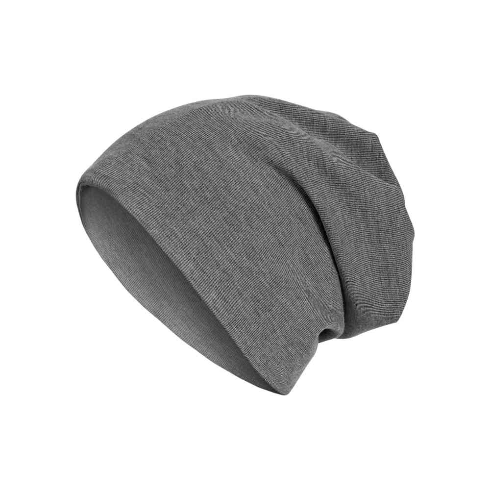 MSTRDS - Rib 2in1 Beanie h.charcoal one size Beanie Muts - Grijs